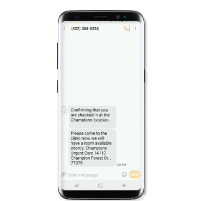 Mobile Screenshot SMS Text Notification