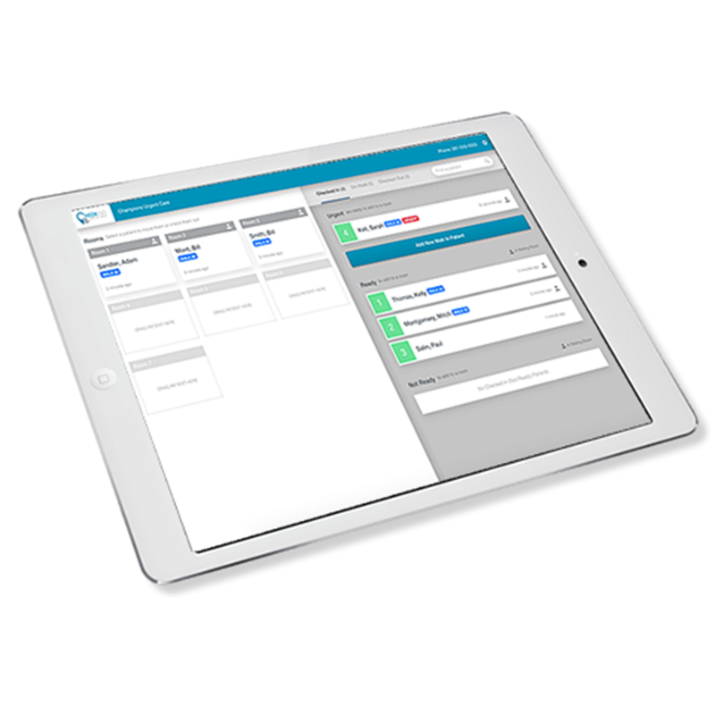 room management on a tablet