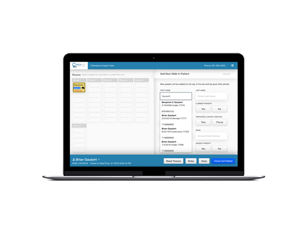 mobile screenshot of checkins app locations