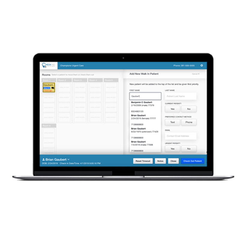 mobile screenshot of checkins app locations
